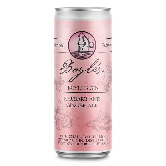 Limited Edition Gin Rhubarb And Ginger Ale 250ml Boyle's